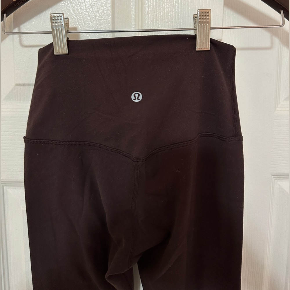 Lululemon Align Dark Brown/Purple High-Waisted Leggings, Size 2 - Picture 7 of 8